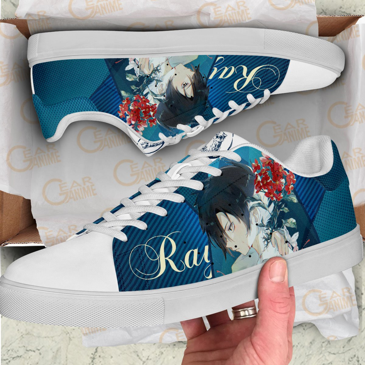 Promised Neverland Ray Skate Shoes Custom Anime