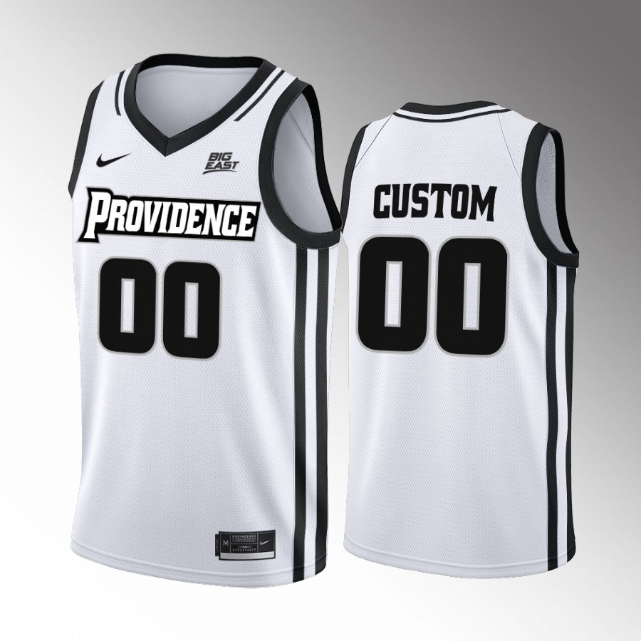 Providence Friars Custom Jersey 2022-23 College White Home Uniform