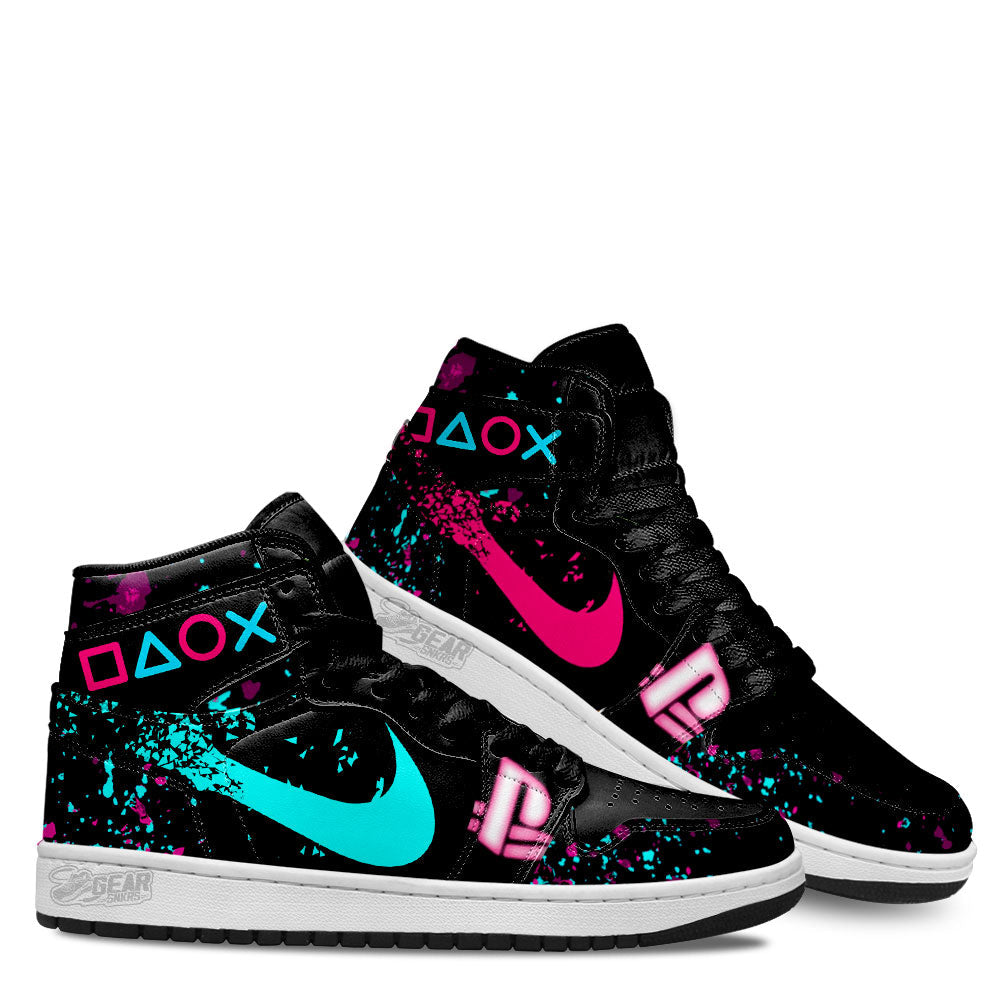 PS4 DualShock 4 Game Controler JD Sneakers Shoes For Fans Sneakers, Air Jordan Hightop