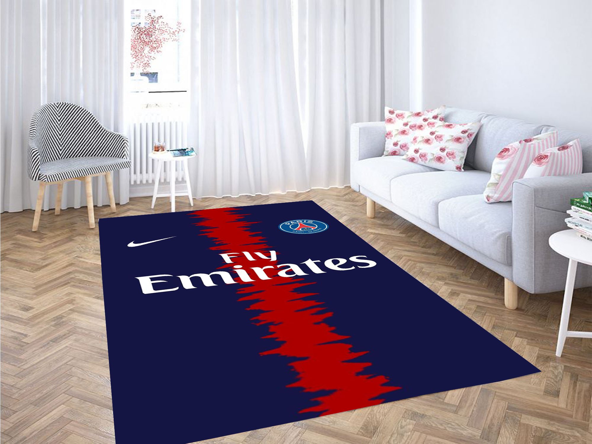 Psg Jersey Wallpaper Carpet Rectangle Rug