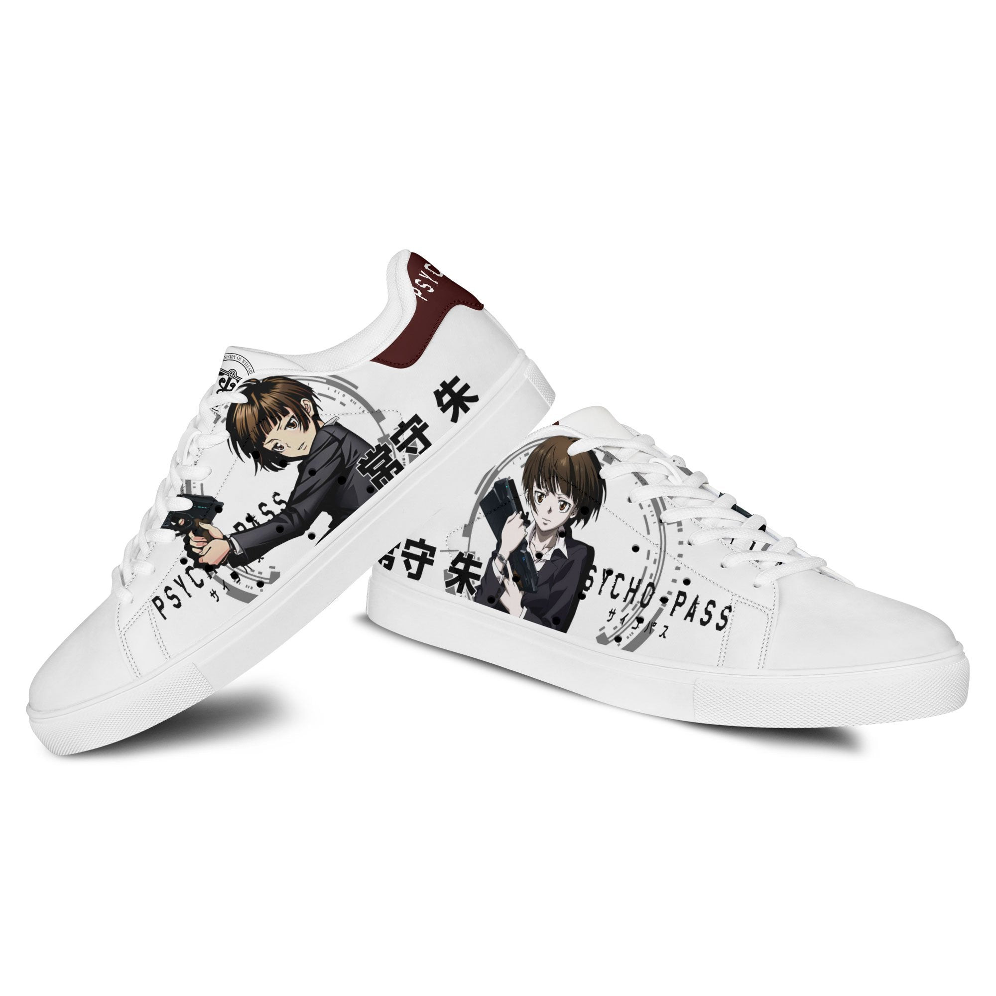 Psycho-Pass Akane Tsunemori Skate Sneakers Custom Anime Shoes