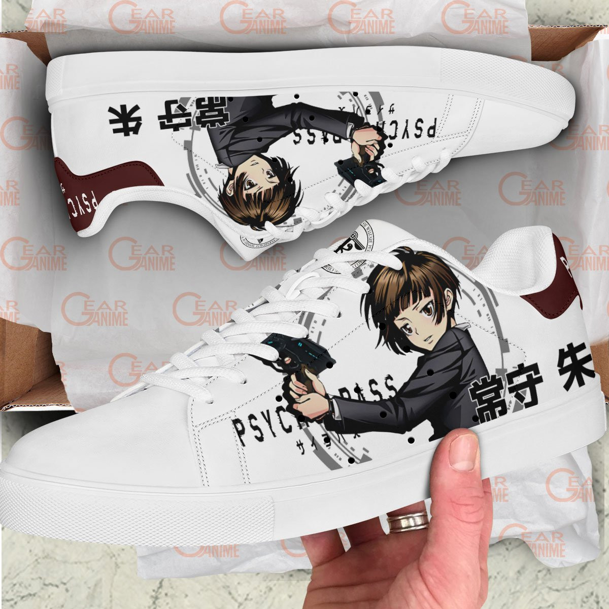 Psycho-Pass Akane Tsunemori Skate Sneakers Custom Anime Shoes