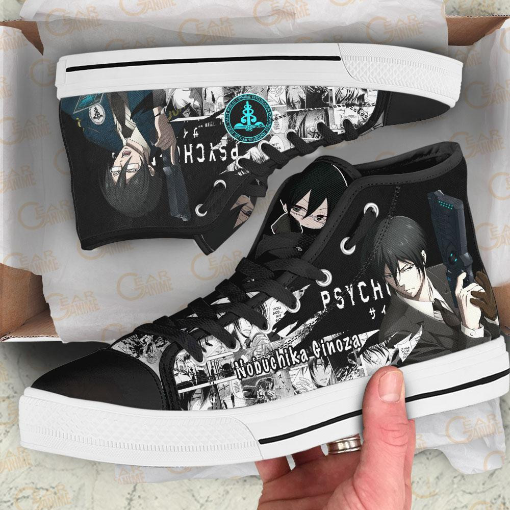 Psycho-Pass Nobuchika Ginoza High Top Shoes Custom Anime Sneakers