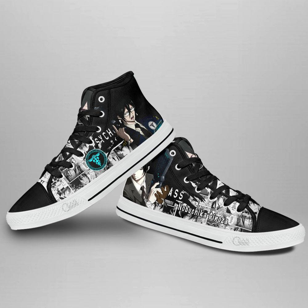 Psycho-Pass Nobuchika Ginoza High Top Shoes Custom Anime Sneakers