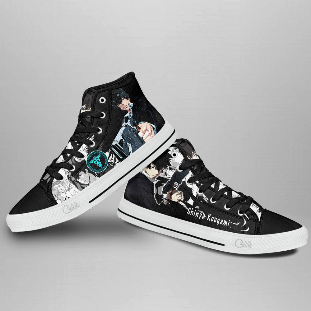 Psycho-Pass Shinya Kougami High Top Shoes Custom Anime Sneakers