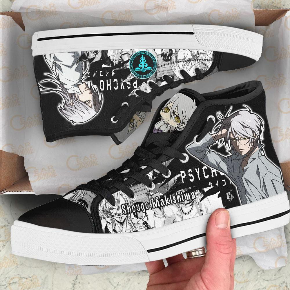 Psycho-Pass Shougo Makishima High Top Shoes Custom Anime Sneakers
