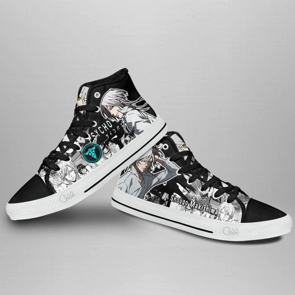 Psycho-Pass Shougo Makishima High Top Shoes Custom Anime Sneakers