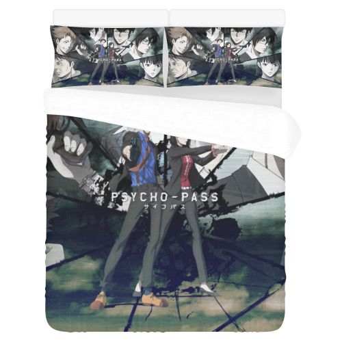 Psycho Pass 3D Customized Duvet Cover Bedding Set