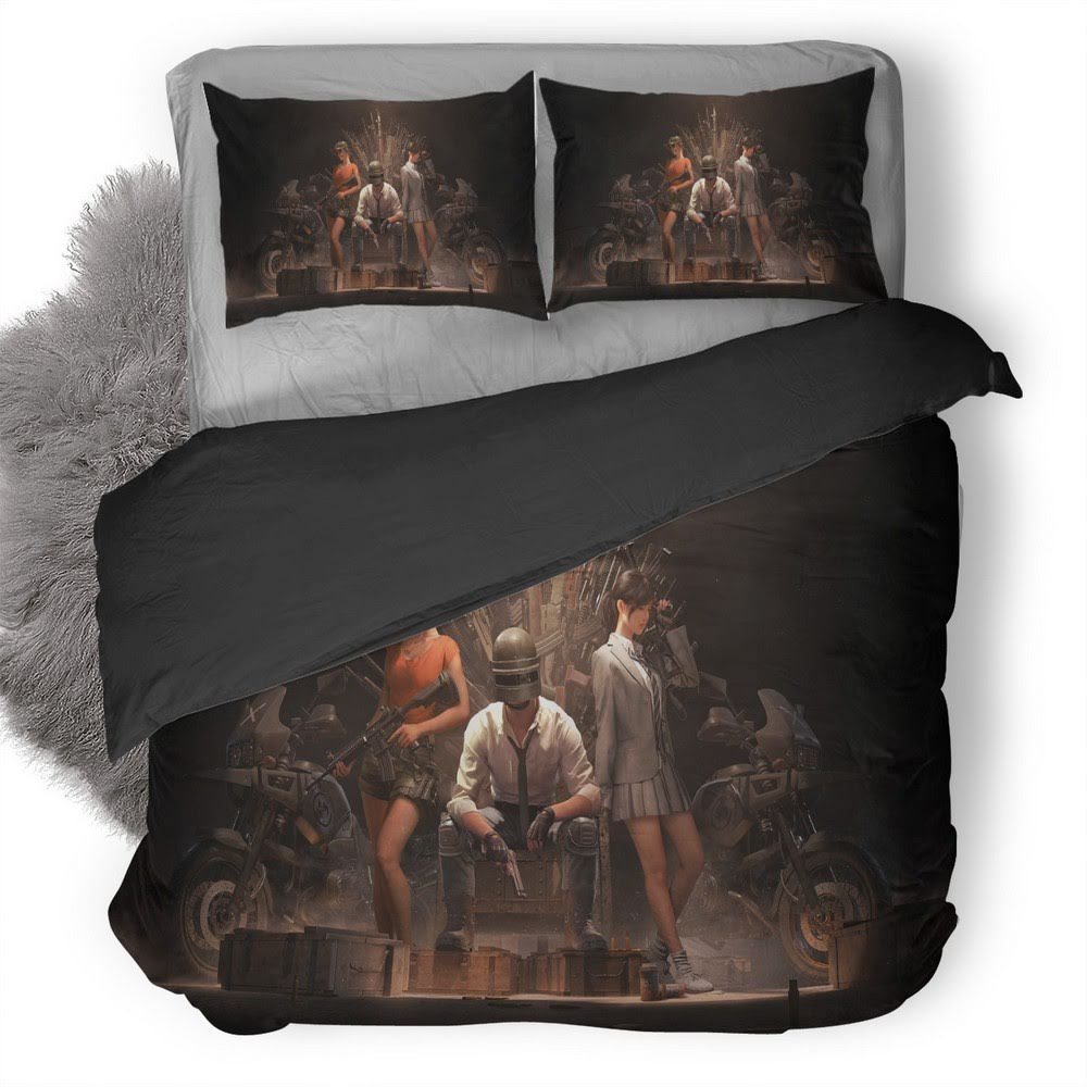 Pubg 102 3D Customized Duvet Cover Bedding Set