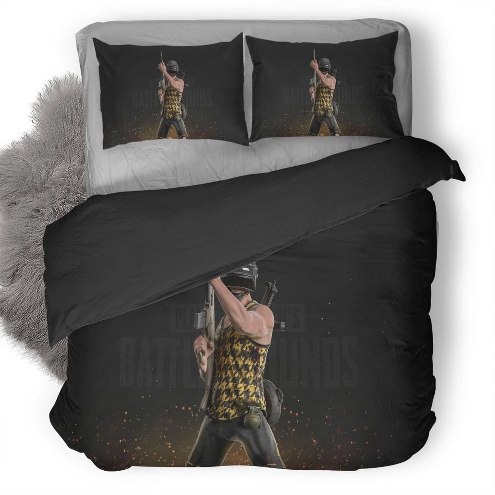 Pubg 128 3D Customized Duvet Cover Bedding Set