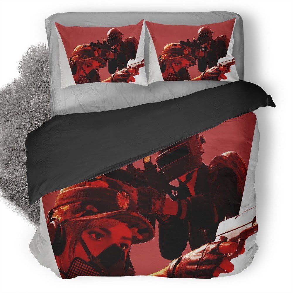 Pubg 129 3D Customized Duvet Cover Bedding Set