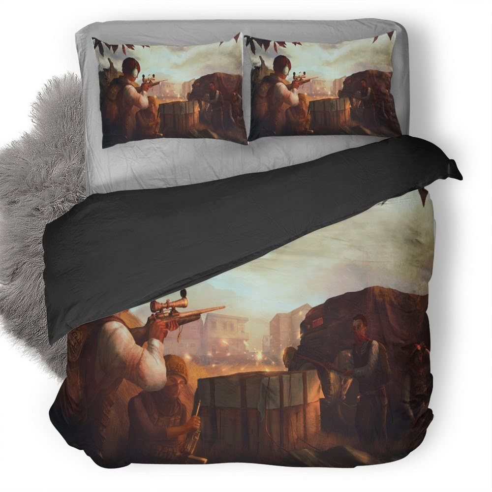 Pubg 132 3D Customized Duvet Cover Bedding Set
