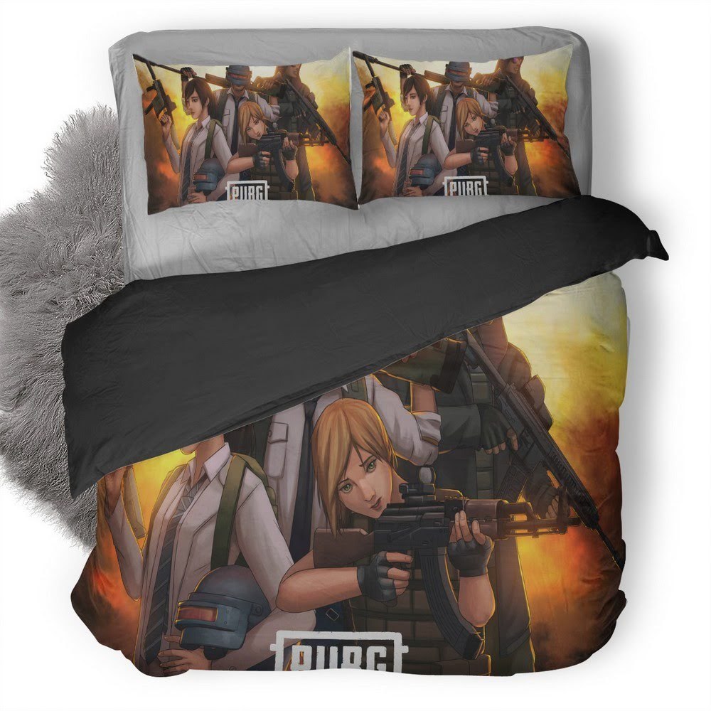 Pubg 133 3D Customized Duvet Cover Bedding Set