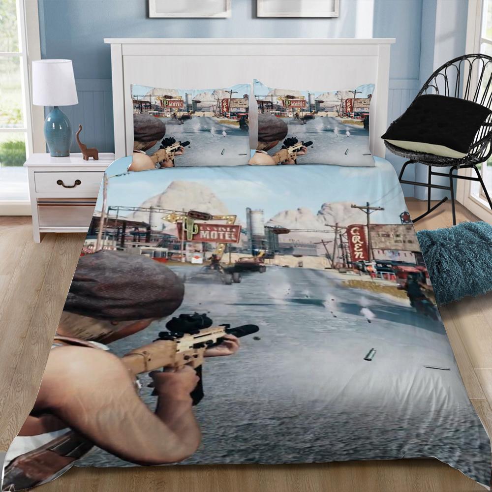 Pubg 18 3D Customized Duvet Cover Bedding Set