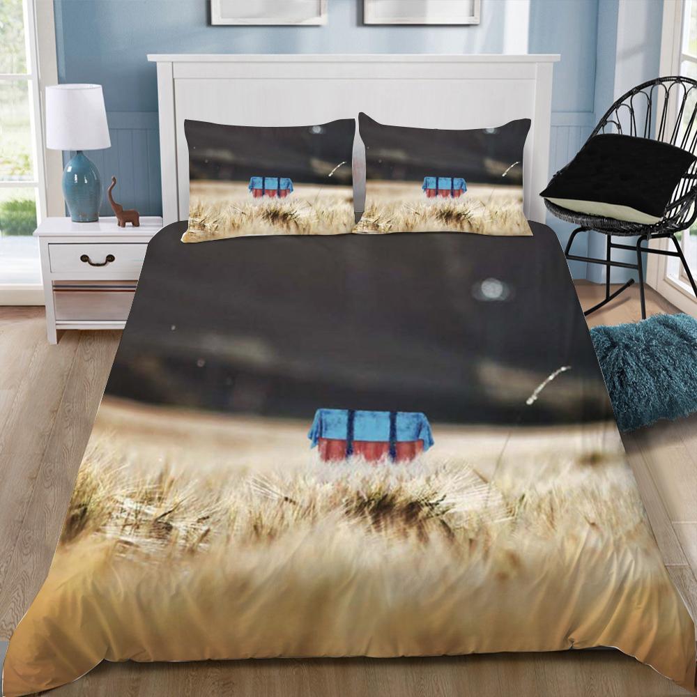 Pubg 19 3D Customized Duvet Cover Bedding Set