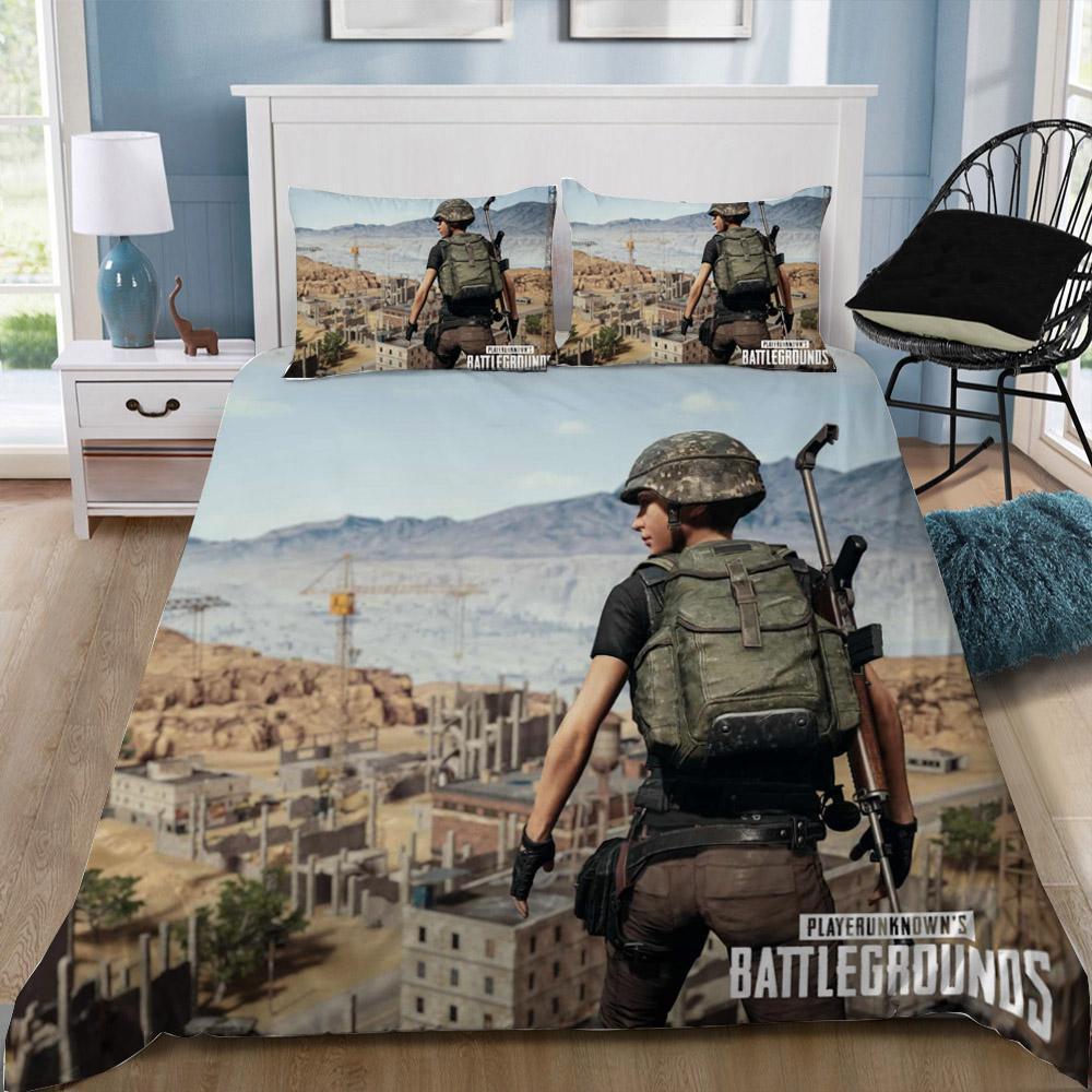 Pubg 21 3D Customized Duvet Cover Bedding Set