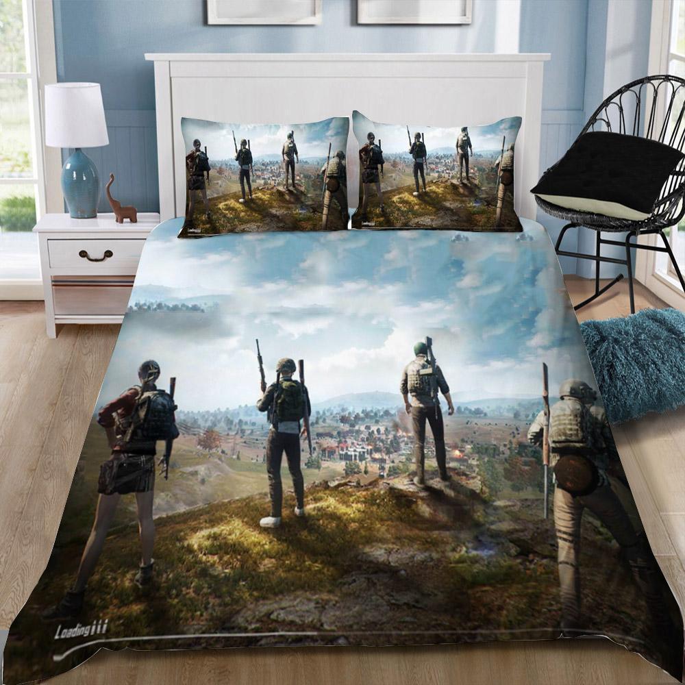 Pubg 22 3D Customized Duvet Cover Bedding Set