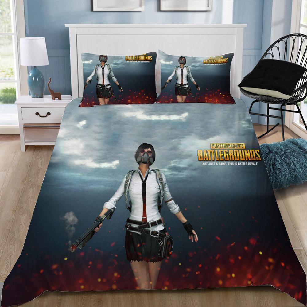 Pubg 3D Customized Duvet Cover Bedding Set