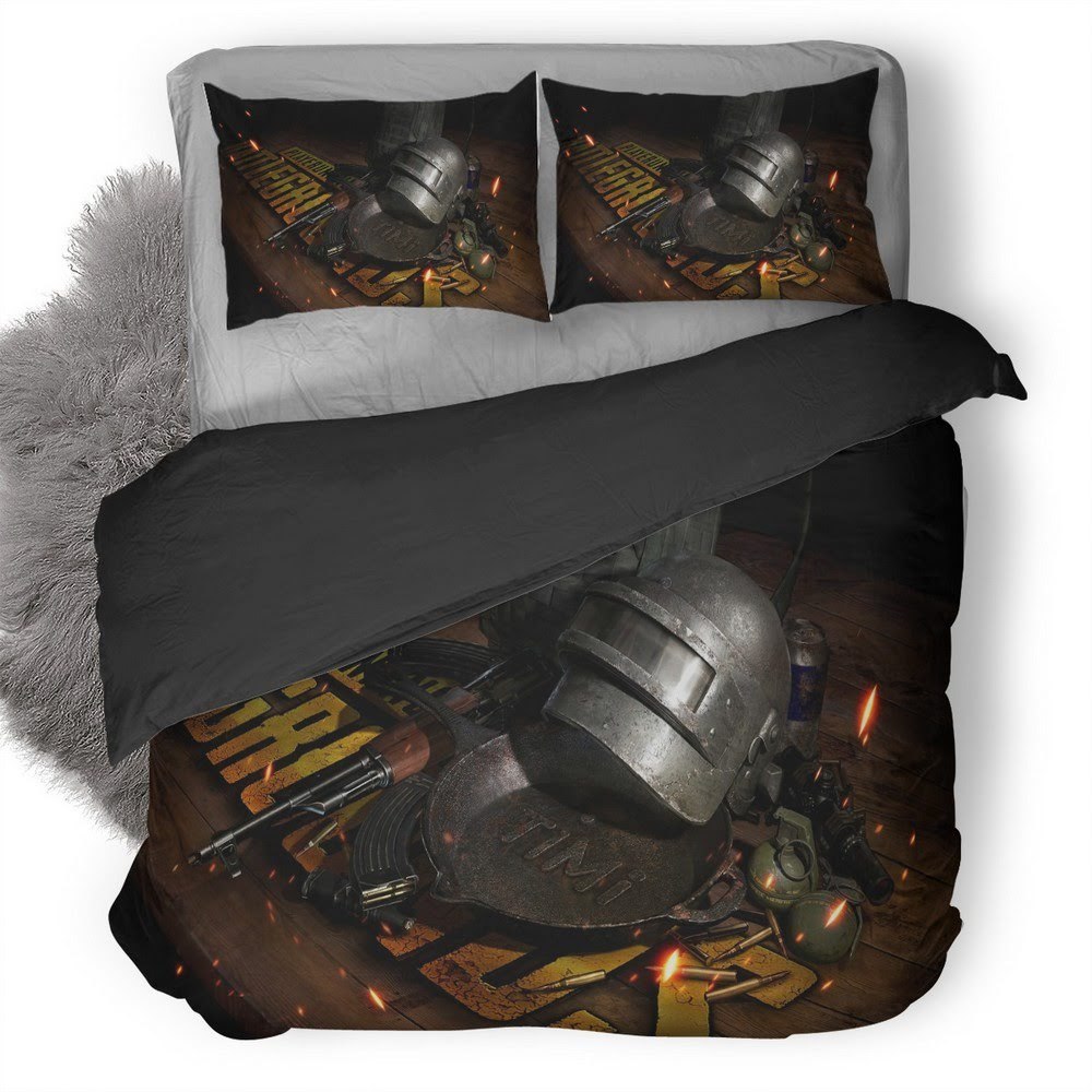 Pubg 3D Customized Duvet Cover Bedding Set