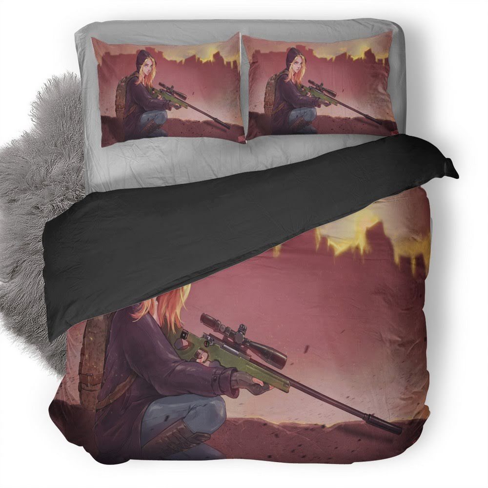 Pubg 58 3D Customized Duvet Cover Bedding Set
