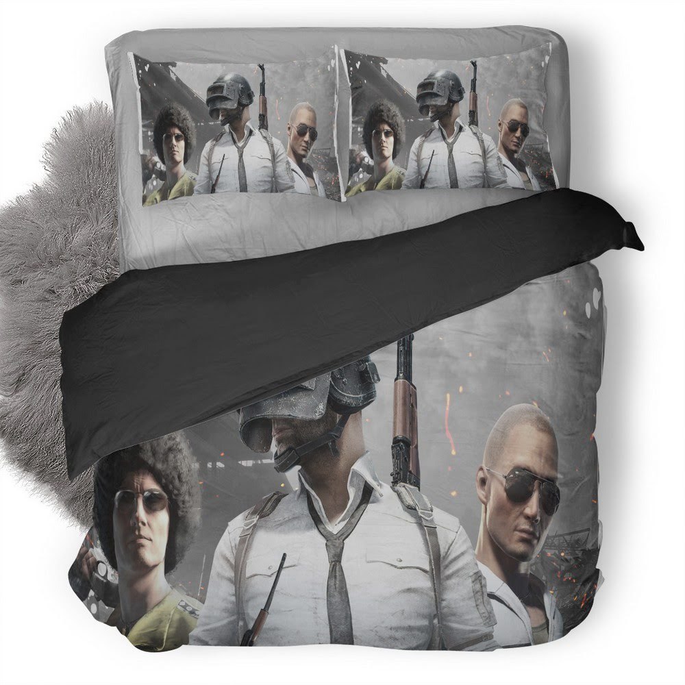 Pubg 63 3D Customized Duvet Cover Bedding Set