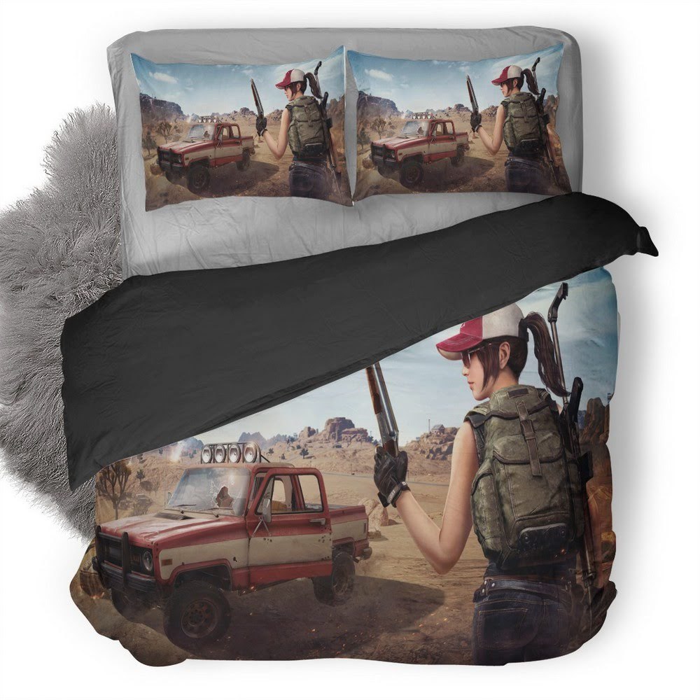 Pubg 75 3D Customized Duvet Cover Bedding Set