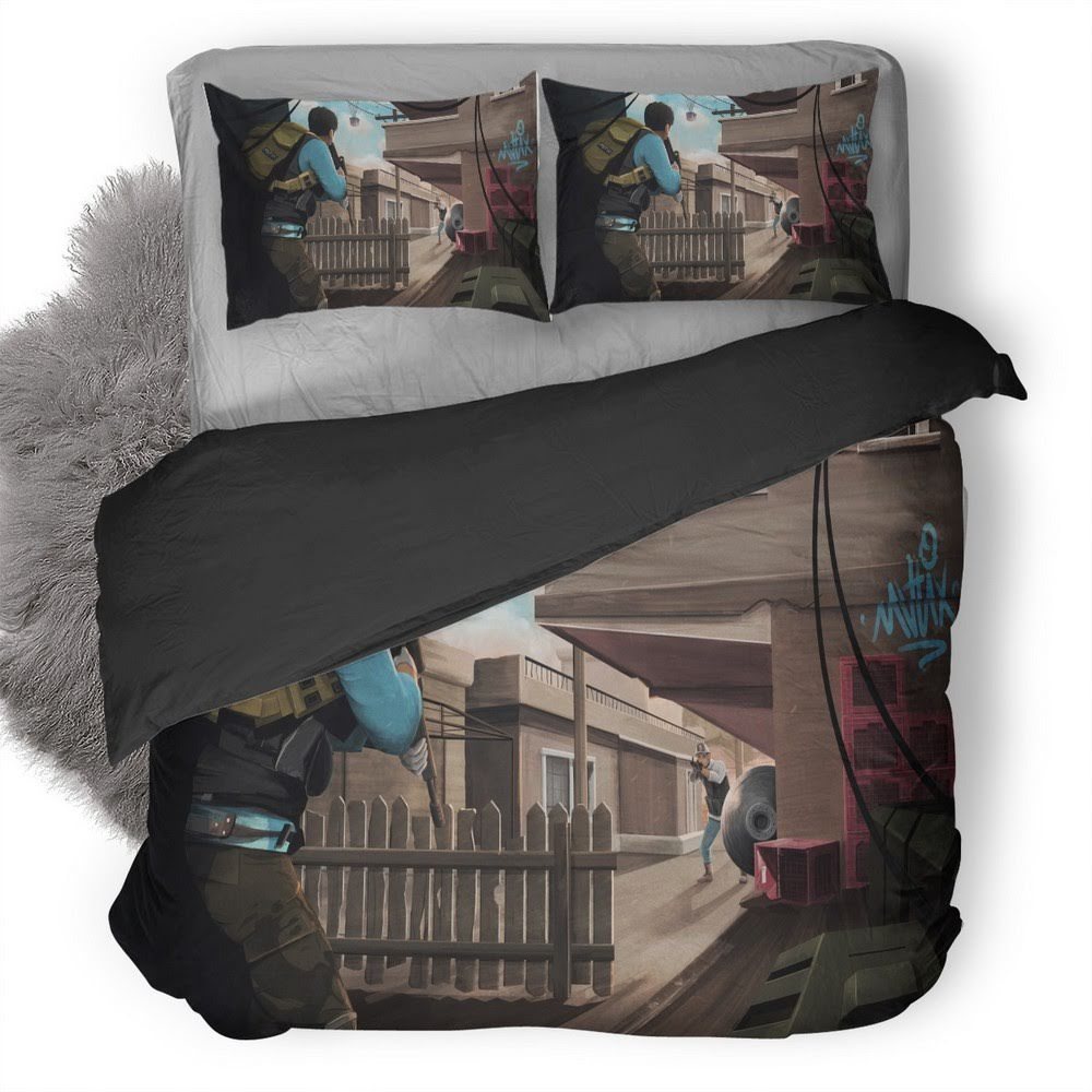 Pubg 76 3D Customized Duvet Cover Bedding Set