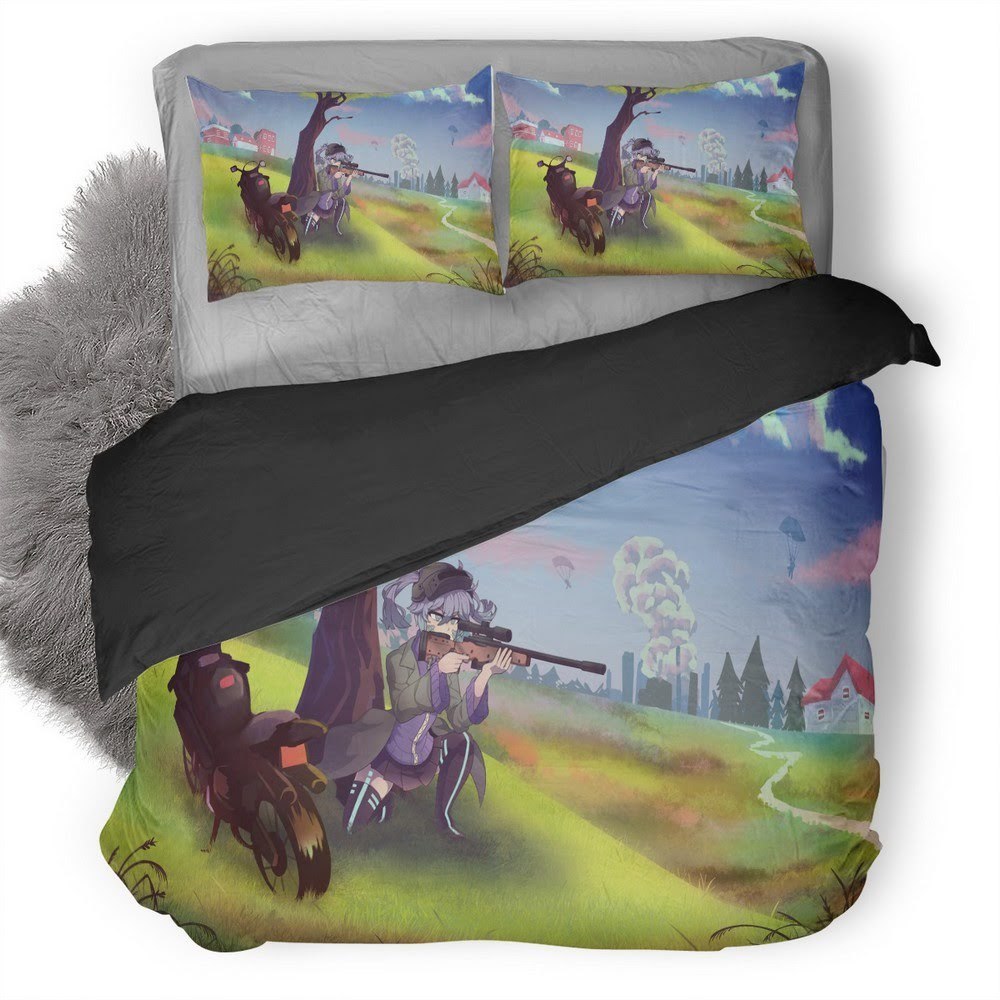 Pubg 7 3D Customized Duvet Cover Bedding Set