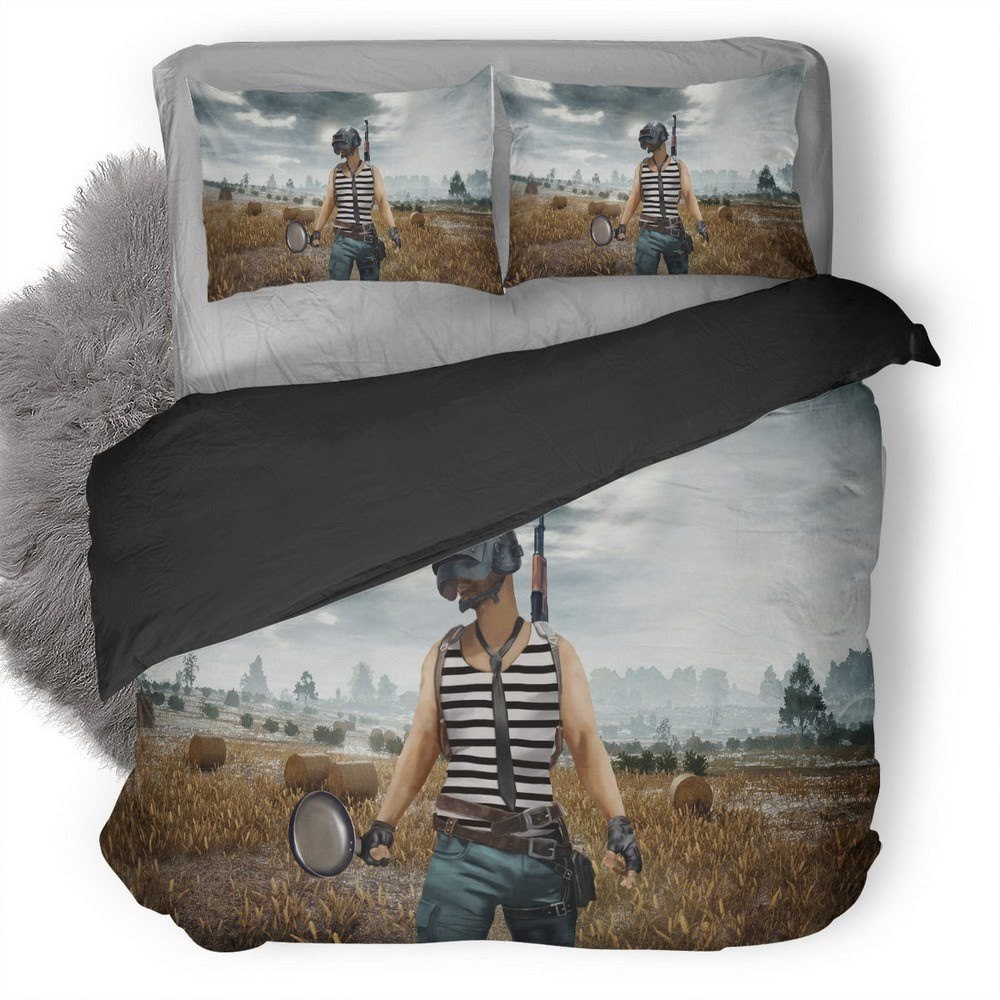 Pubg 80 3D Customized Duvet Cover Bedding Set