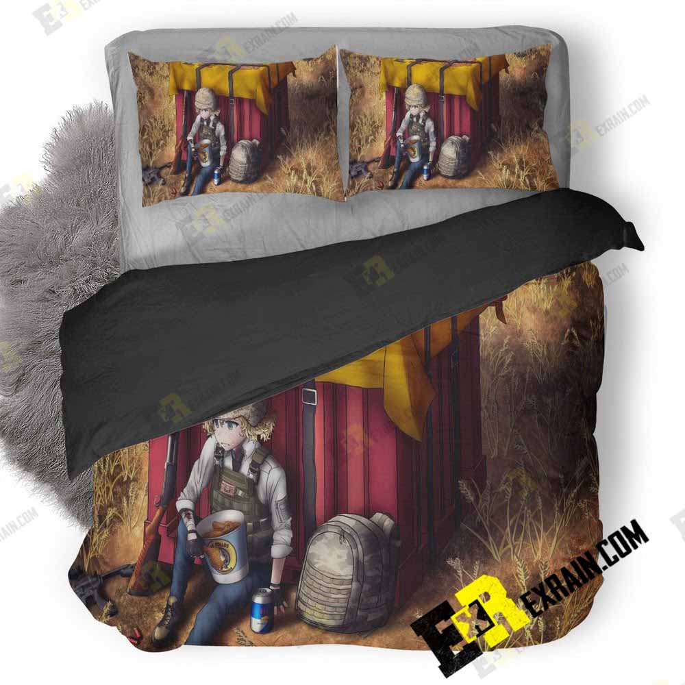 Pubg Air Drop Anime Art Yc 3D Customized Duvet Cover Bedding Set