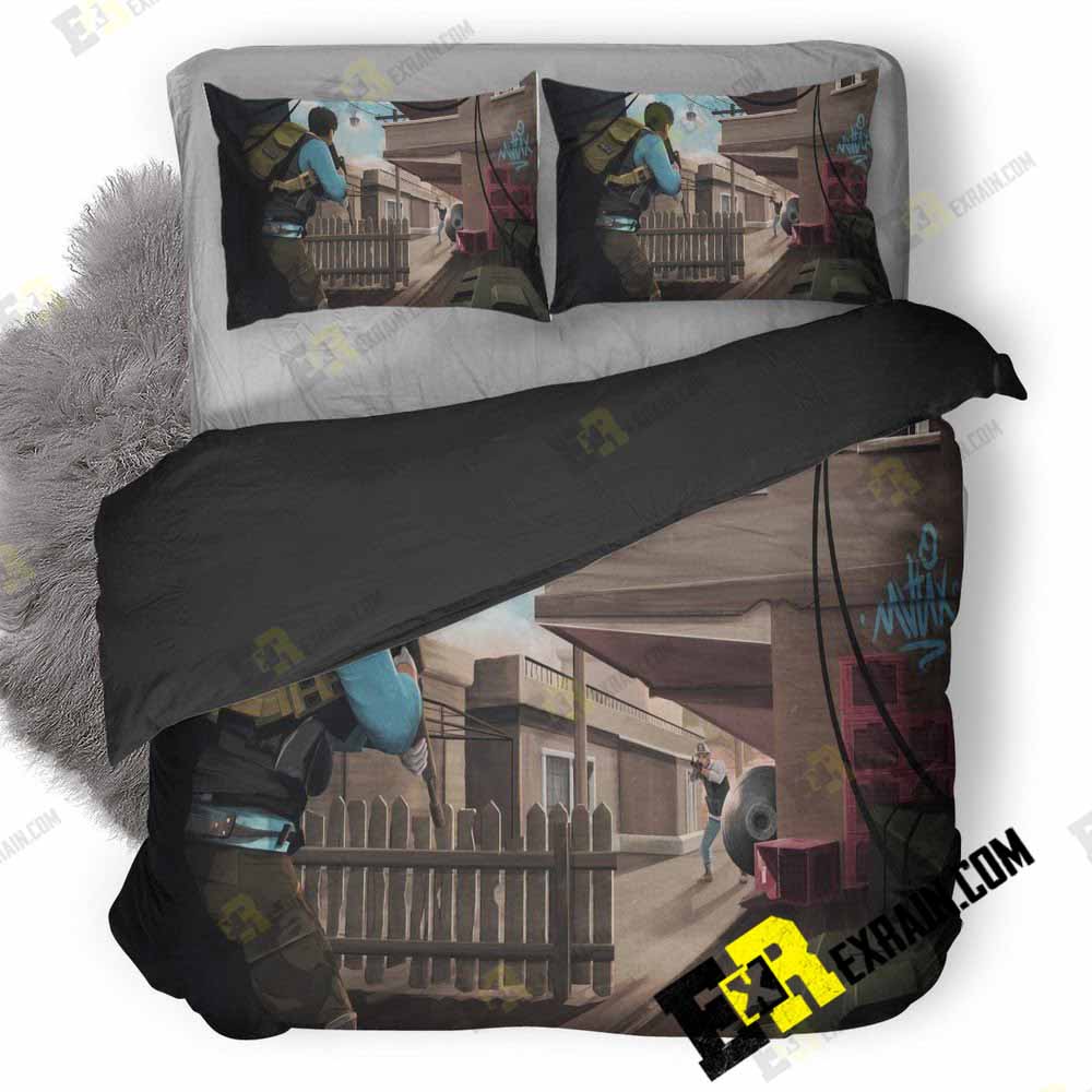 Pubg Artwork Gq 3D Customized Duvet Cover Bedding Set
