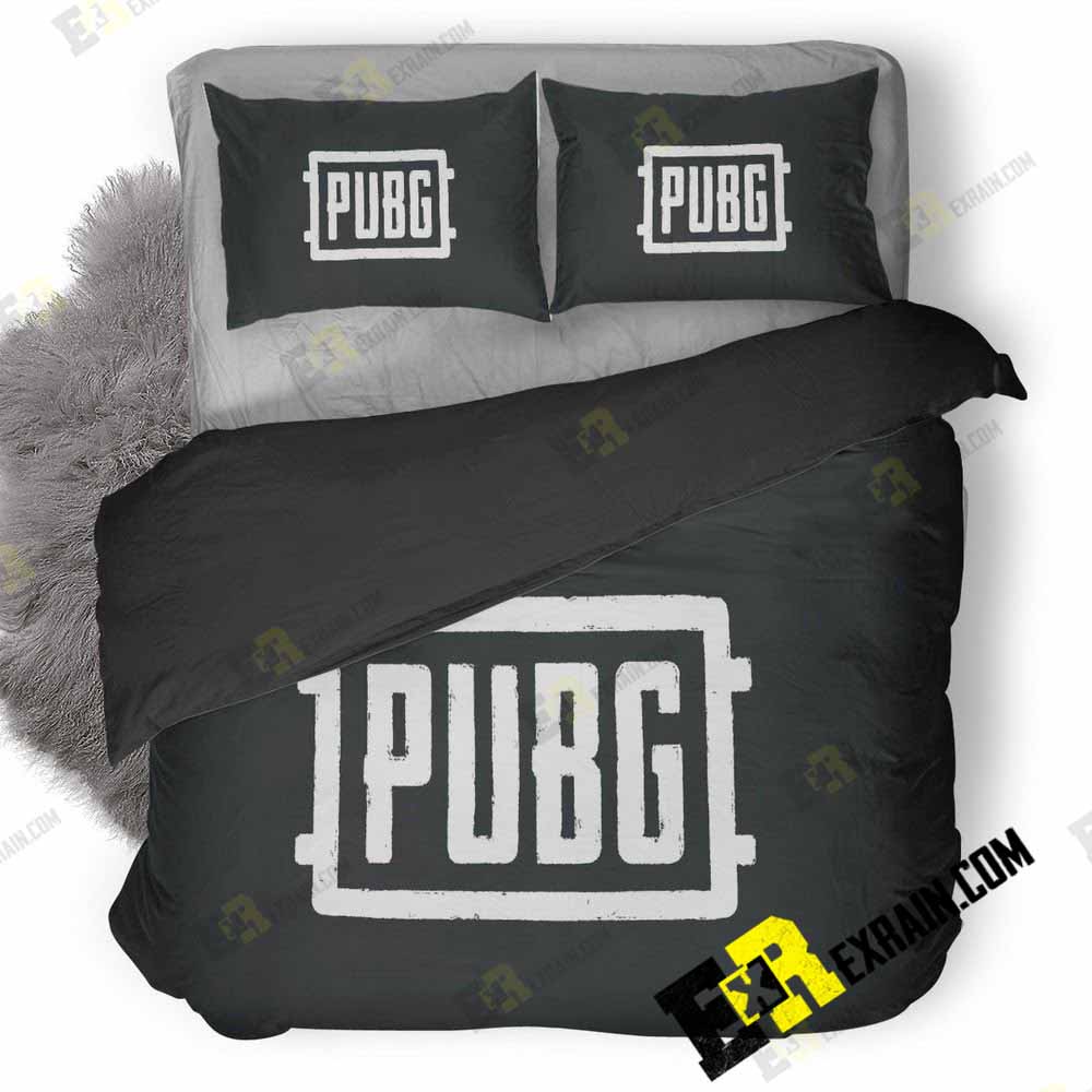 Pubg Game Logo X2 3D Customized Duvet Cover Bedding Set