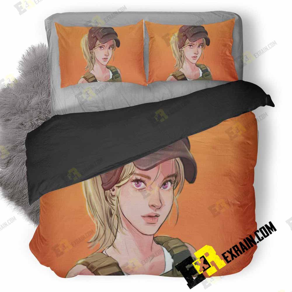 Pubg Girl 3D Customized Duvet Cover Bedding Set