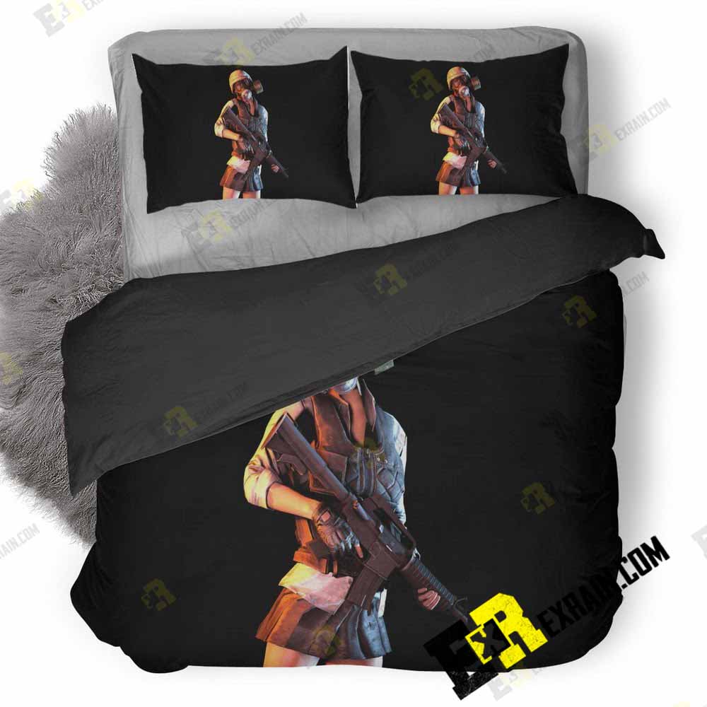 Pubg Girl R9 3D Customized Duvet Cover Bedding Set