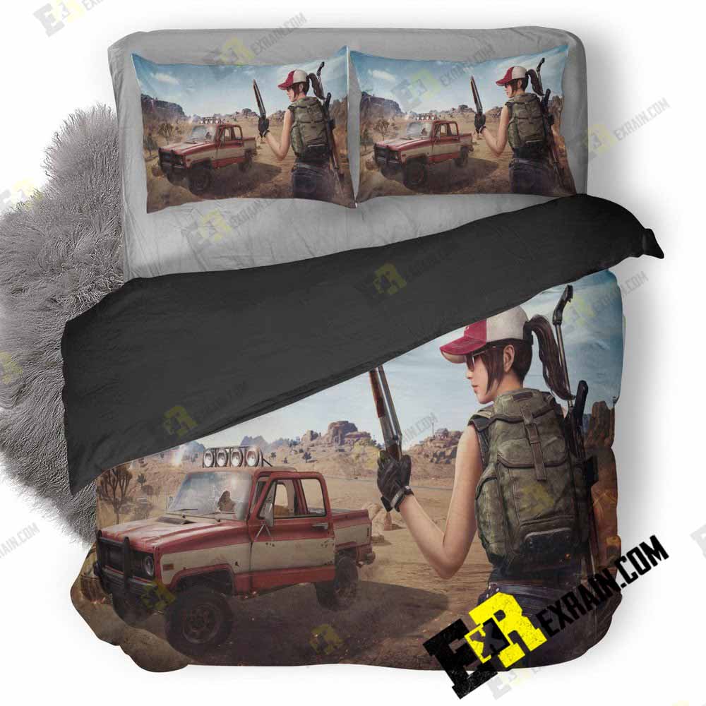 Pubg Girl Yf 3D Customized Duvet Cover Bedding Set