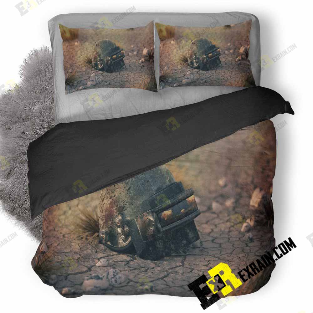 Pubg Helmet E5 3D Customized Duvet Cover Bedding Set