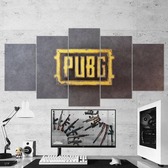 Pubg Playerunknowns Battlegrounds Logo 04 – Gaming Canvas Art Wall Decor
