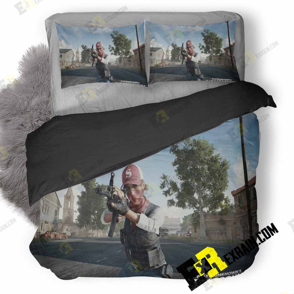 Pubg Ps 3D Customized Duvet Cover Bedding Set