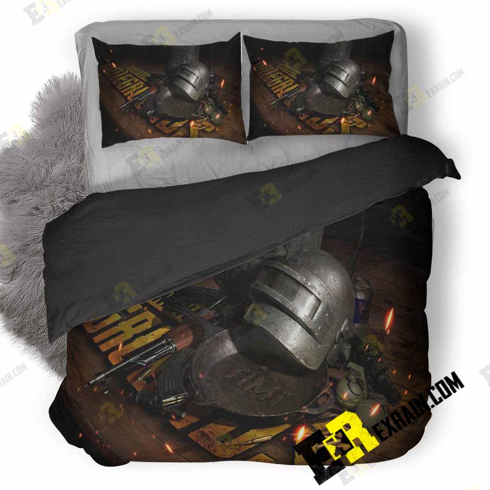Pubg Weapons Helmet Pc 3D Customized Duvet Cover Bedding Set