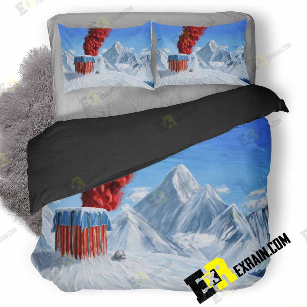 Pubg Winter Vikendi Os 3D Customized Duvet Cover Bedding Set