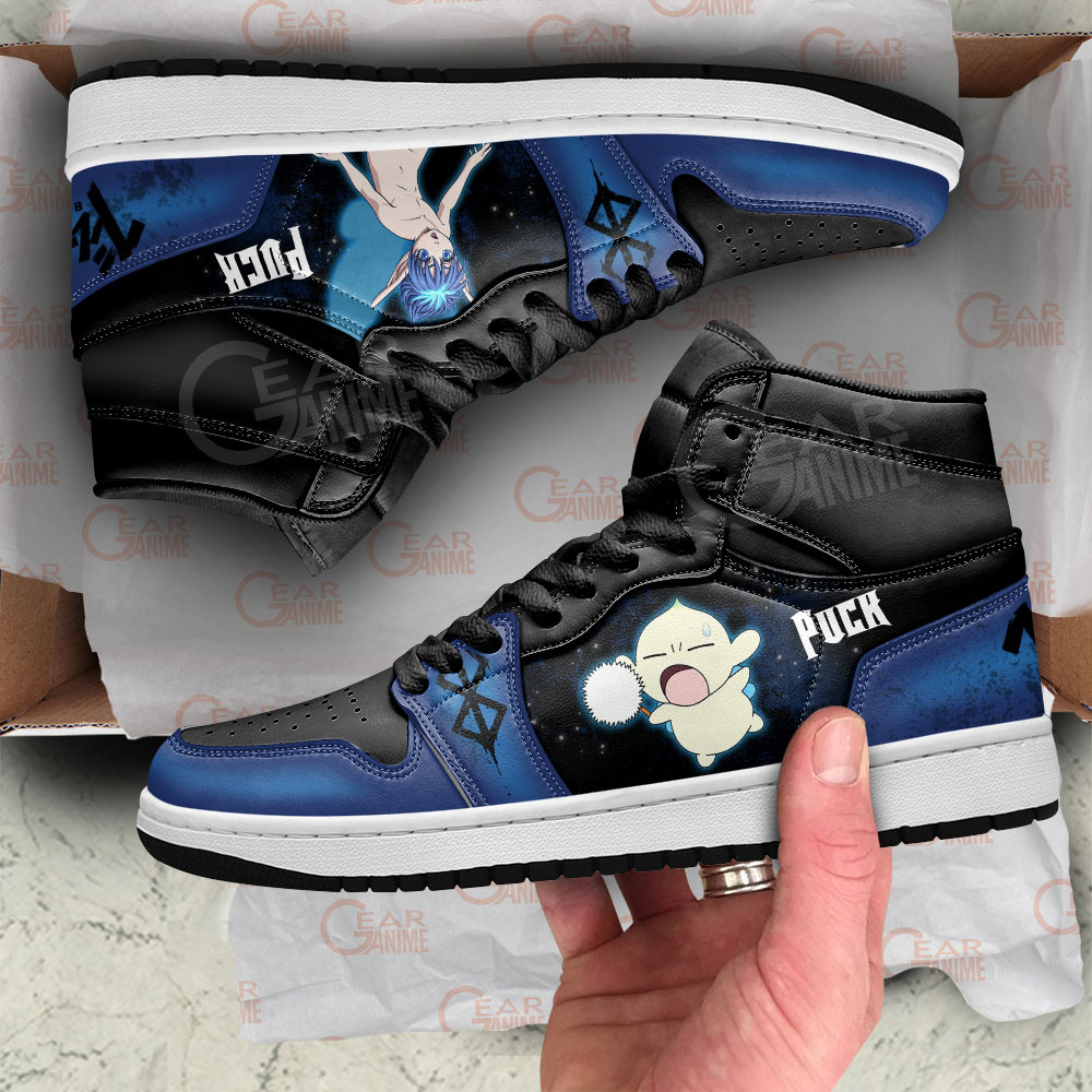 Puck JD1s Sneakers Berserk Anime Shoes For Fans, Air Jordan Hightop