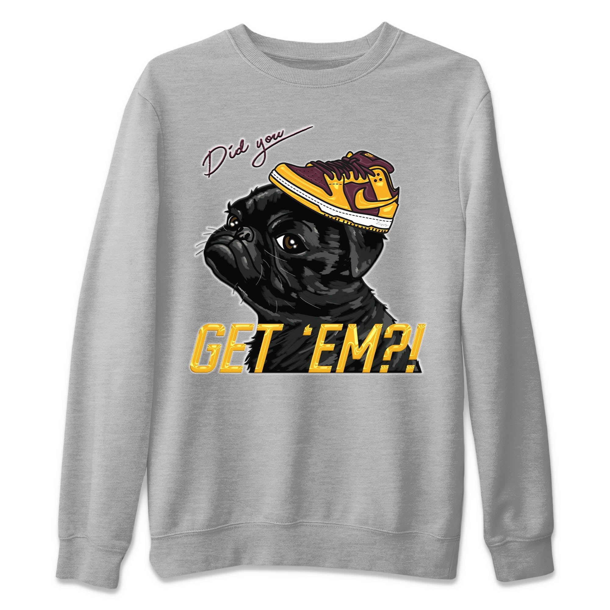 Pug Get Em Unisex Sweater – Dunk Arizona State, Sneakers Matching Sweater