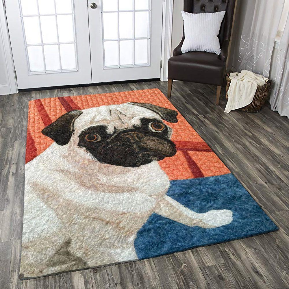 Pug Rectangle Rug