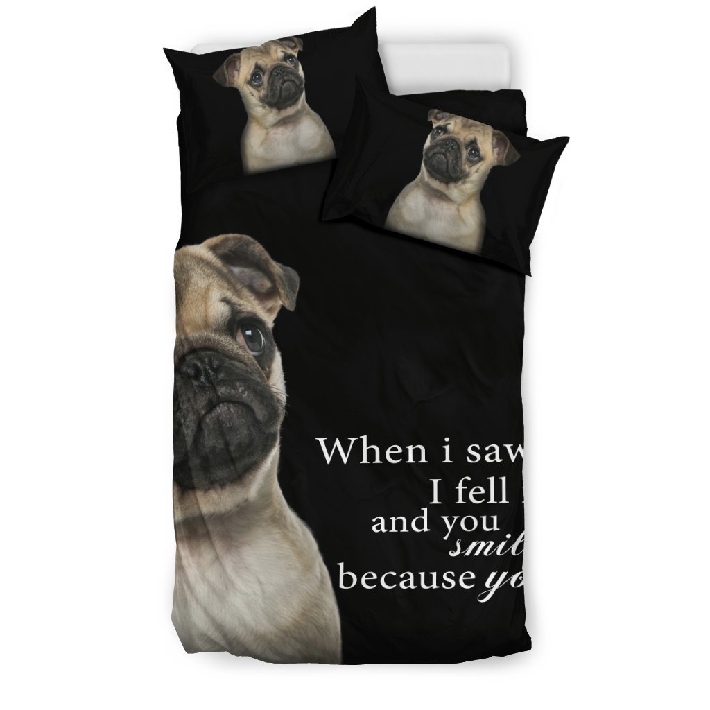Pug When I Aw You… 3D Customized Duvet Cover Bedding Set