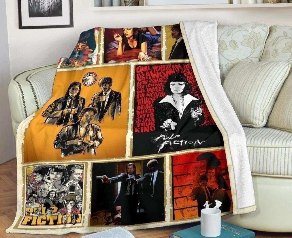 Pulp Fiction Fleece Blanket