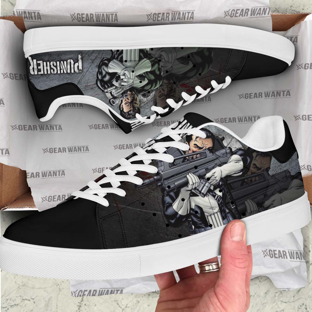 Punisher Custom Skate Shoes For Fans