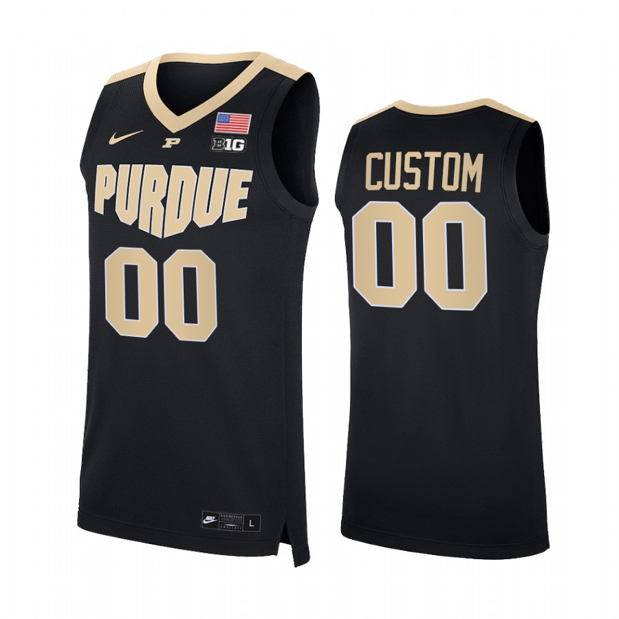 Purdue Boilermakers Custom Jersey 2021-22 College Black NBA Alumni Uniform