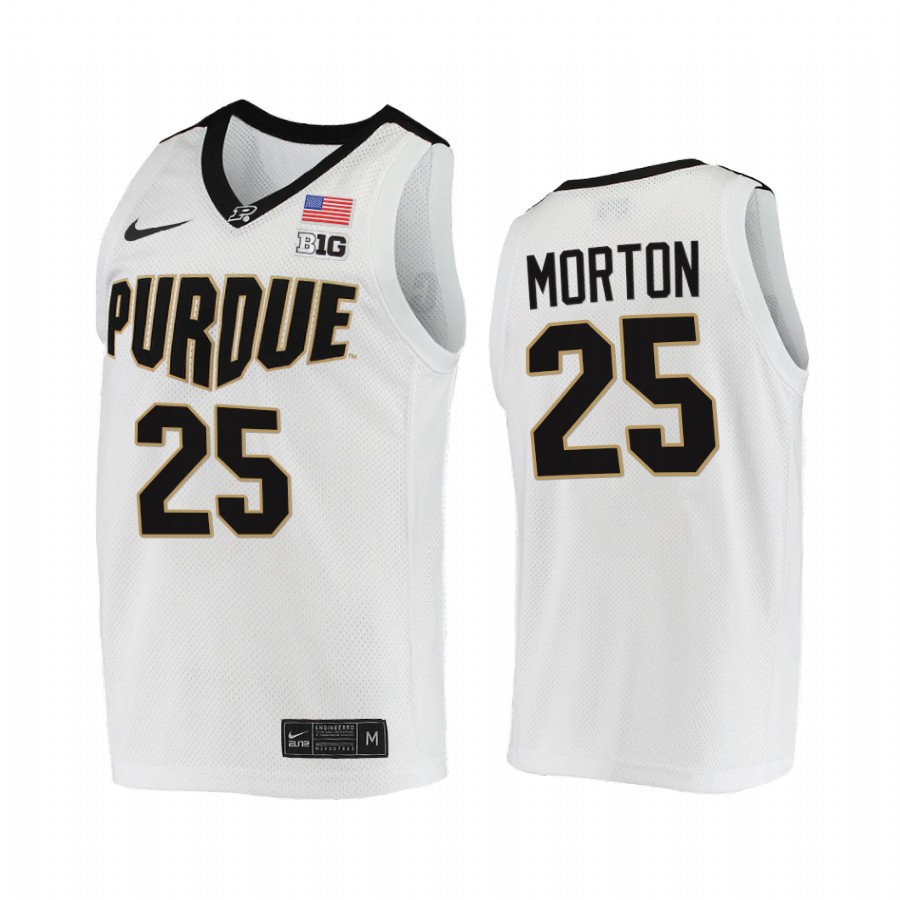 Purdue Boilermakers Ethan Morton Jersey 2021-22 College White Uniform