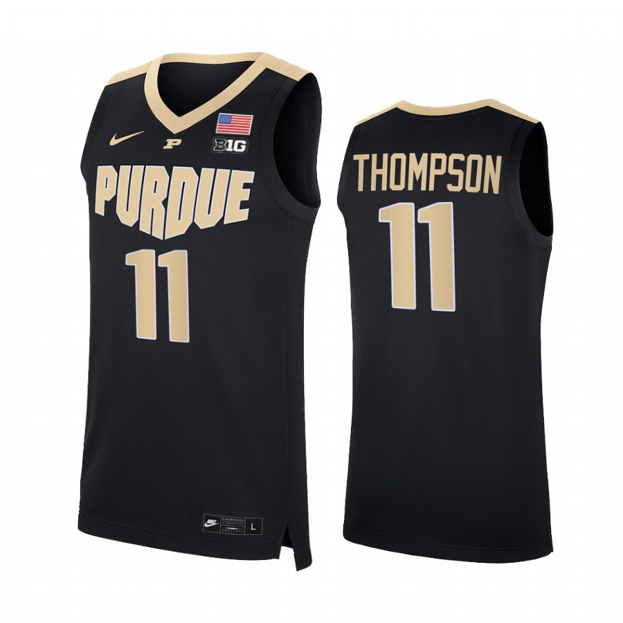 Purdue Boilermakers Isaiah Thompson Jersey 2021-22 College Black Uniform