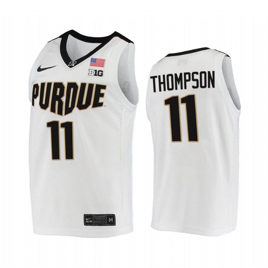 Purdue Boilermakers Isaiah Thompson Jersey 2021-22 College White Uniform